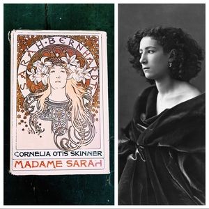 Vintage decorative book Bio of Sarah Bernhardt